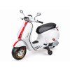 Dětský elektrický skútr VESPA s melodiemi BÍLÁ 2