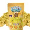 Kinetický písek TUBAN Senzorický nadýchaný voňavý Fluffy 90 g žlutý