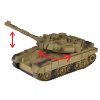 RC tank s otočnou věžičkou a zvuky hnědý