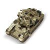 RC tank s otočnou věžičkou a zvuky hnědý