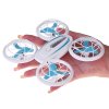 Dron akrobatický s LED osvětlením + dálkový ovladač bílý 6