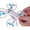 Dron akrobatický s LED osvětlením + dálkový ovladač bílý 7