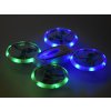Dron akrobatický s LED osvětlením + dálkový ovladač bílý 8