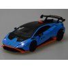Autíčko Lamborghini Huracan STO 1:32 kovové s efekty modrá-metalíza 11