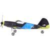 RC letadlo G8 Glider z EPP Pěny s LED a USB pohonem modré 4