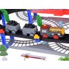 Elektrická vláčkodráha Lokomotiva s vagóny + dráha a autobus 2v1