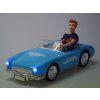 RC autíčko Retro Cadillac Stylový řidič Ken modré 14