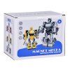 Magnetický robot Transformer 2v1 velká figurka šedý