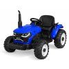 Elektrický traktor s přívěsem modrý