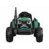 Elektrický traktor s přívěsem zelený