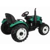 Elektrický traktor s přívěsem zelený