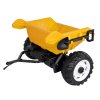 Elektrický traktor s přívěsem žlutý