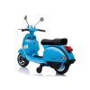 Dětský elektrický skútr Vespa LED světla MP3 panel Modrý 3
