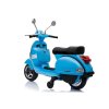 Dětský elektrický skútr Vespa LED světla MP3 panel Modrý 4