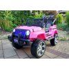Dětské elektrické autíčko S2388 Jeep 4x45 W Růžové 3
