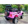 Dětské elektrické autíčko S2388 Jeep 4x45 W Růžové 10