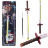 Kuličkové pero Meč Katana Anime Kovové Černý Inkoust Bílo-Žluté