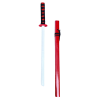 Dětský meč Katana dřevěný 70 cm červený