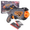 Pistole na pěnové náboje Blaze Storm Manuální Šedá + 20 Bezpečných Nábojů + Pružinový Mechanismus