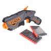 Pistole na pěnové náboje Blaze Storm Manuální Šedá + 20 Bezpečných Nábojů + Pružinový Mechanismus