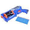 Pistole BLASTER pěnové náboje 10 ks modrá 2