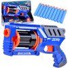 Pistole BLASTER pěnové náboje 10 ks modrá