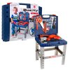 Dílna 2v1 pro děti 3+ Přenosný kufřík + Stolek + Nářadí