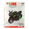 Kovová Motorka DIY 1:14 Zeleno-Černá