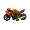 Kovový Motocykl K Sestavení A Šroubování 1:14 Oranžovo-Zelený 2