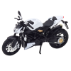 Motorka Sportovní Světla Zvuky Bílá Kovová