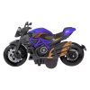 Motocykl DIY 1:14 Kovový černo-modrý