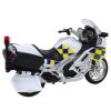 Policejní Motocykl 1:12 Světla Kovový Bílý
