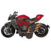 Motocykl Ke Skládání A Šroubování Kovový 1:14 Černo-Červený