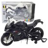 Motocykl S1000 1:12 Světla Kovový Černý