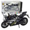 Sportovní Motocykl 250 SR 1:12 Světla Černý Kovový