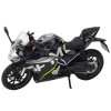 Sportovní Motocykl 250 SR 1:12 Světla Černý Kovový
