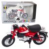 Model motocyklu Retro Klasický Kovový 1:12 Červený