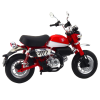 Model motocyklu Retro Klasický Kovový 1:12 Červený
