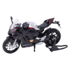 Motocykl Sportovní Kovový V4 Světla Zvuky 1:12 Černý