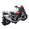 Závodní motorka DIY světla zvuky černá