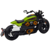 Motocykl Chopper Kovový 1:12 Černý Zelené Prvky