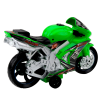 Motorka Závodní Silniční Pohon Světla Zelená