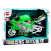 Motorka Závodní Silniční Pohon Světla Zelená