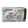 Motocykl Retro Klasický Kovový Žlutý 1:12