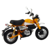 Motocykl Retro Klasický Kovový Žlutý 1:12
