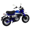 Motocykl Retro Klasický 1:12 Kovový Modrý 3