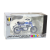 Motocykl Retro Klasický 1:12 Kovový Modrý