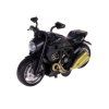 Motocykl Ke Skládání Šroubování DIY Kov 1:14 Černý Zlaté Prvky