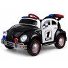 Elektrické autíčko Policejní Brouk s funkcí houpání černo bílé 2