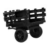 Elektrický traktor pro děti + přívěs Černý